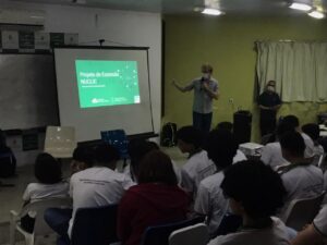 Imagem de uma palestra realizado no Instituto Federal do Ceará